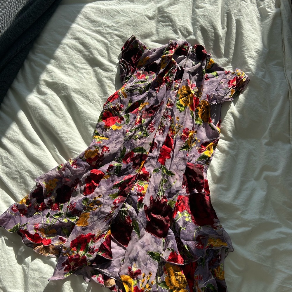 Alice + Olivia Multicolor Floral Mini Dress